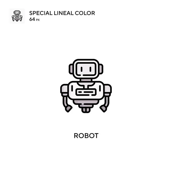 Robot Special Lineal Color Vector Icon Robot Icons Your Business — Stock Vector