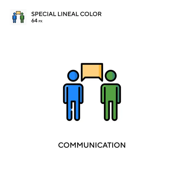 Communication Special Lineal Color Vector Icon Communication Icons Your Business — Stock Vector