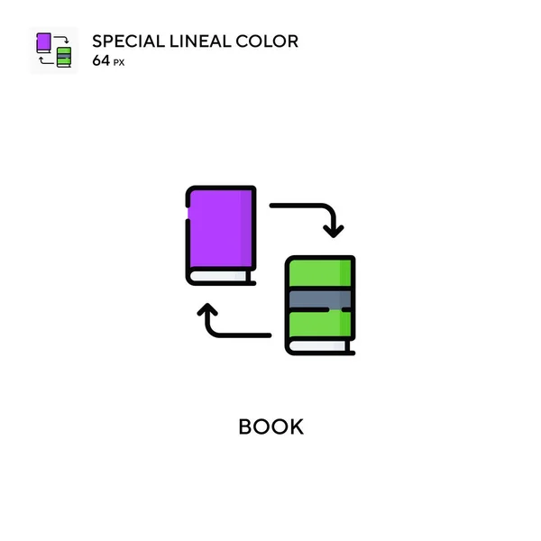 Boek Special Lineal Color Vector Icon Boek Iconen Voor Business — Stockvector