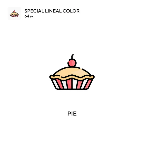 Pie Special Lineal Color Vector Icon Pie Icons Your Business — Stock Vector