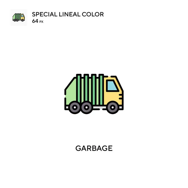 Σκουπίδια Ειδική Lineal Χρώμα Διάνυσμα Εικονίδιο Εικονίδια Σκουπιδιών Για Την — Διανυσματικό Αρχείο