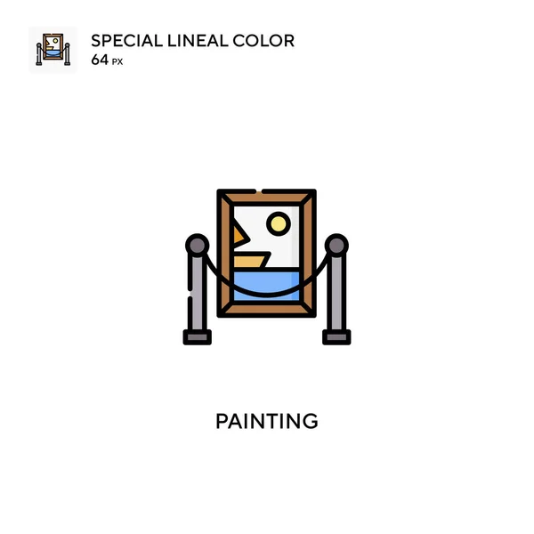 Malowanie Specjalna Ikona Wektora Koloru Linii Malowanie Ikon Dla Twojego — Wektor stockowy
