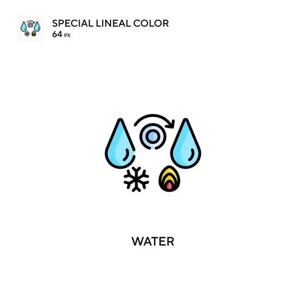 Water Speciale Lineal Kleur Vector Icoon Water Iconen Voor Business — Stockvector