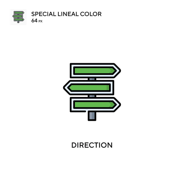 Σκηνοθεσία Ειδική Lineal Χρώμα Διάνυσμα Εικονίδιο Εικονίδια Κατεύθυνσης Για Την — Διανυσματικό Αρχείο