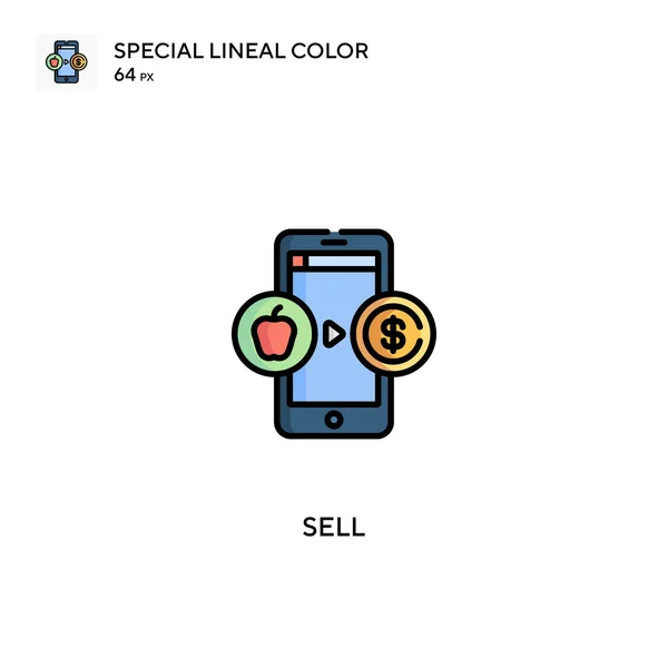 Sell Special Lineal Color Vector Icon Sell Icons Your Business — Stock Vector