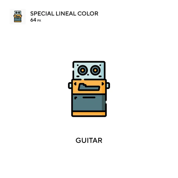 Guitar Special Lineal Color Vector Icon Guitar Icons Your Business — Stock Vector