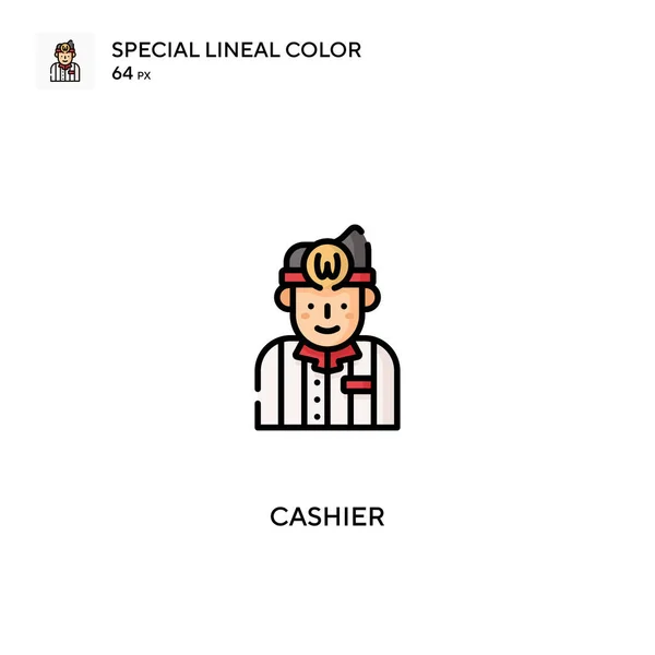 Kasse Spezielles Lineares Farbvektorsymbol Kassensymbole Für Ihr Geschäftsprojekt — Stockvektor