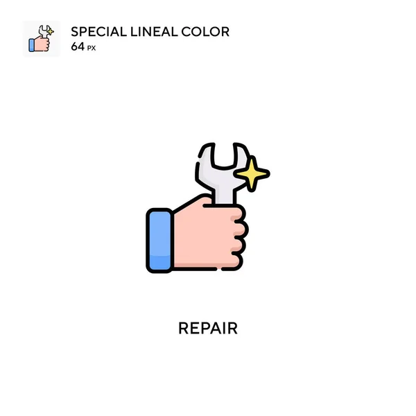 Reparar Icono Especial Vector Color Lineal Iconos Reparación Para Proyecto — Archivo Imágenes Vectoriales