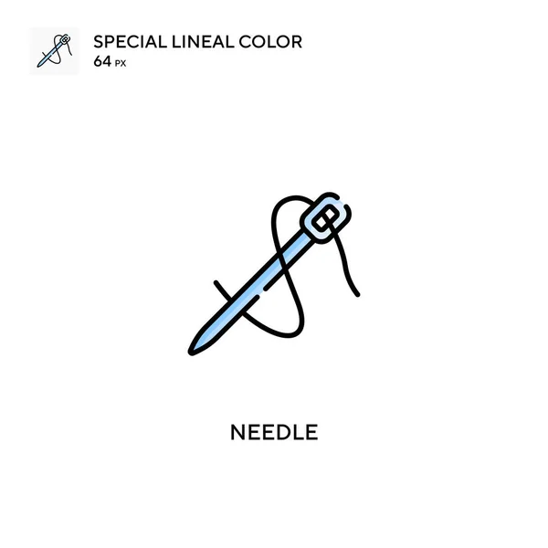 Nadel Spezielles Lineares Farbvektorsymbol Nadelsymbole Für Ihr Geschäftsprojekt — Stockvektor
