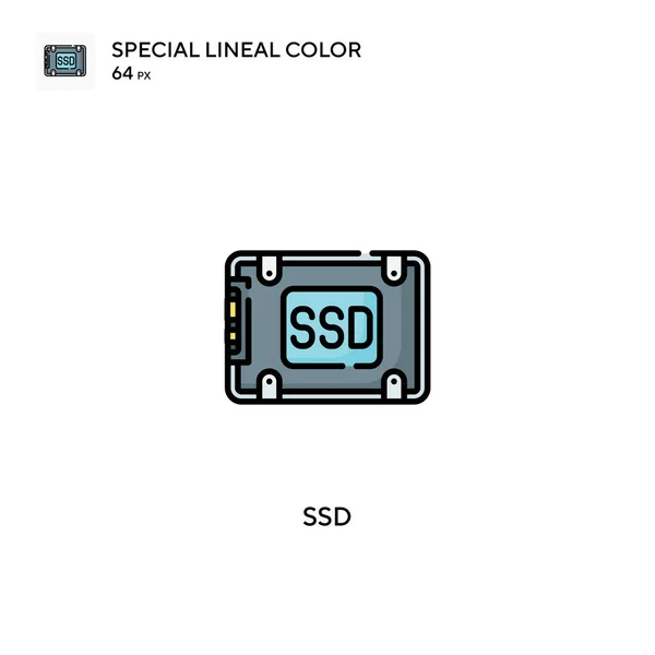 Иконка Ssd Special Lineal Color Vector Иконки Ssd Вашего Бизнес — стоковый вектор