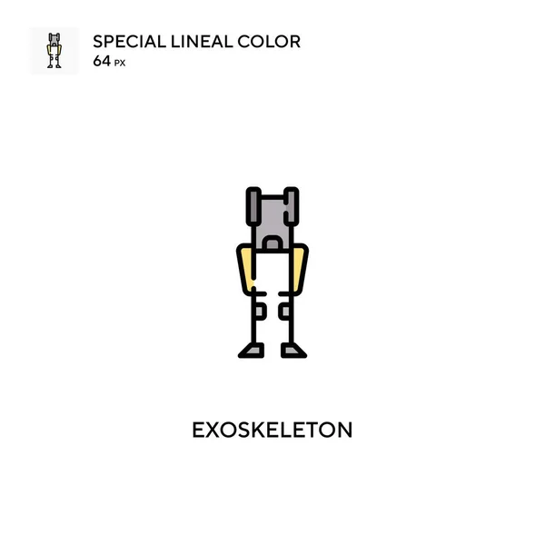 Exoskeleton Special Lineal Color Vector Icon Exoskeleton Icons Your Business — Stock Vector