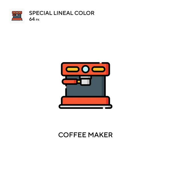Kávéfőző Különleges Lineáris Szín Vektor Ikon Kávéfőző Ikonok Üzleti Projektjéhez — Stock Vector