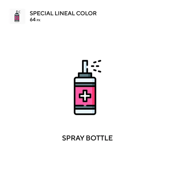 Botella Spray Icono Vector Color Lineal Especial Rocíe Iconos Botellas — Archivo Imágenes Vectoriales
