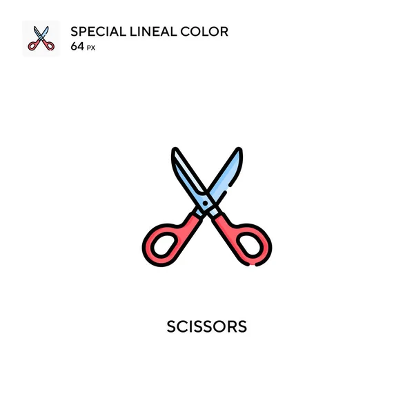 Sax Special Linjal Färg Vektor Ikon Saxar Ikoner För Ditt — Stock vektor