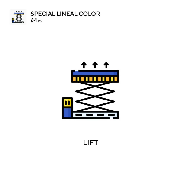 Emelje Speciális Lineáris Szín Vektor Ikon Lift Ikonok Üzleti Projekt — Stock Vector