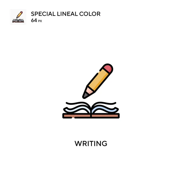 Escribir Icono Especial Vector Color Lineal Escribir Iconos Para Proyecto — Vector de stock