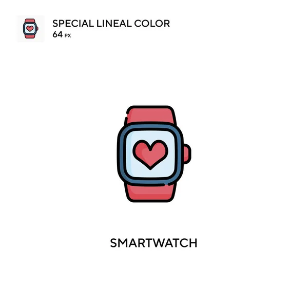 Smartwatch Icono Especial Vector Color Lineal Iconos Smartwatch Para Proyecto — Archivo Imágenes Vectoriales