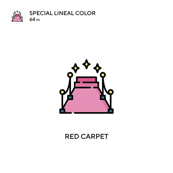 Alfombra Roja Icono Especial Vector Color Lineal Iconos Alfombra Roja — Archivo Imágenes Vectoriales