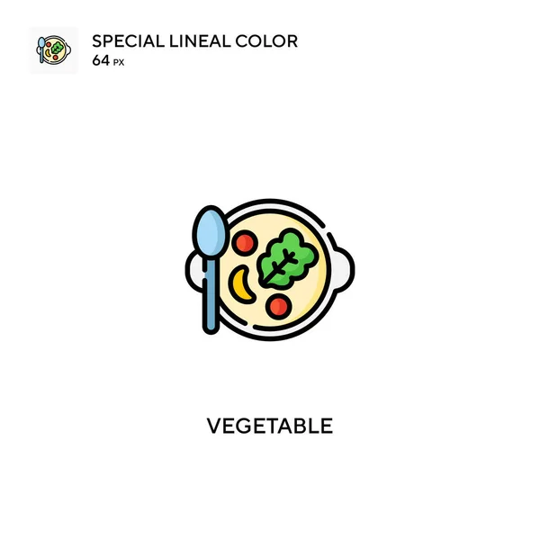 Ikona Vegetable Special Lineal Color Vector Icon Zeleninové Ikony Pro — Stockový vektor