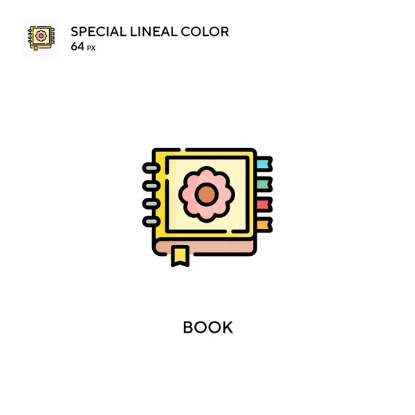 ブック特殊線型カラーベクトルアイコン ビジネスプロジェクトのブックアイコン — ストックベクタ