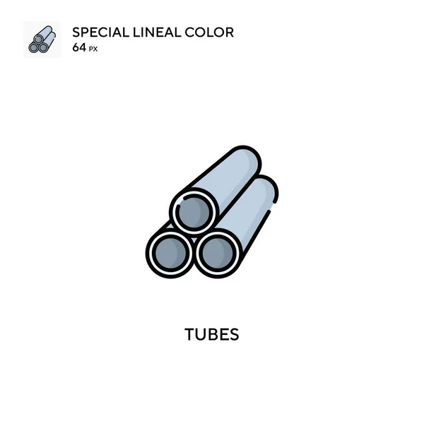 Tubes Special Lineal Color Vector Icon Tubes Icons Your Business — Stock Vector