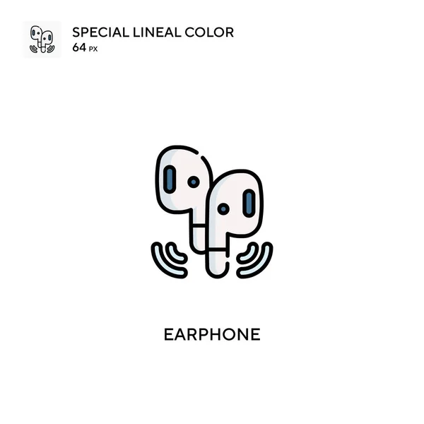 Kopfhörer Spezielles Lineares Farbvektorsymbol Kopfhörer Symbole Für Ihr Geschäftsprojekt — Stockvektor