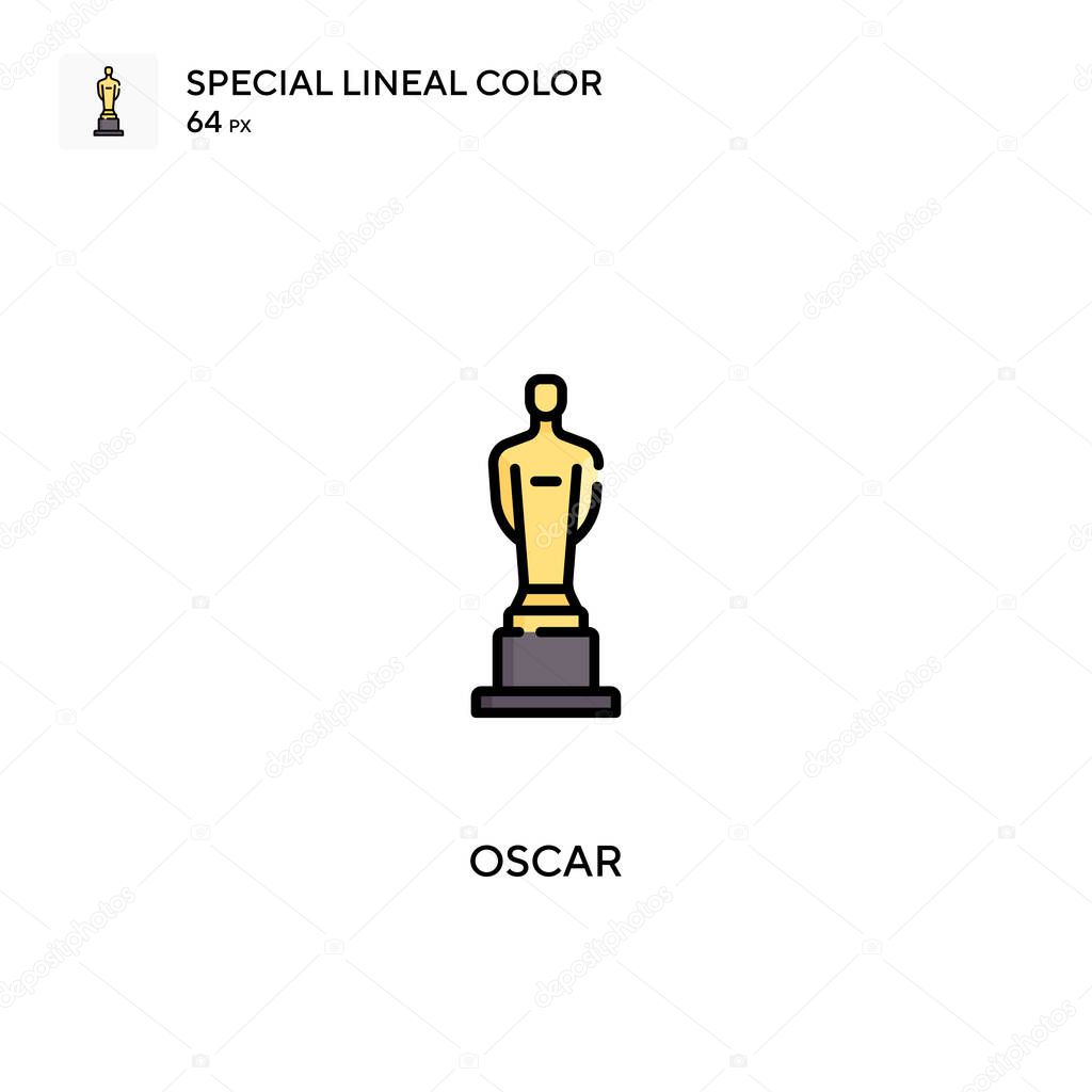 Oscar Special lineal color vector icon. Oscar icons for your business project