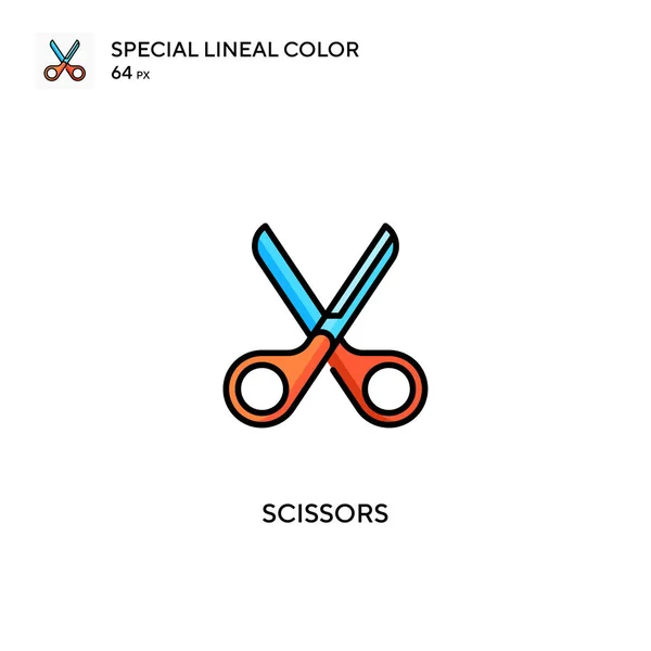 Schere Spezielles Lineares Farbvektorsymbol Scheren Symbole Für Ihr Geschäftsprojekt — Stockvektor