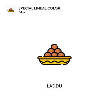 Laddu Özel Lineal renk vektör simgesi. İş projeniz için Laddu simgeleri