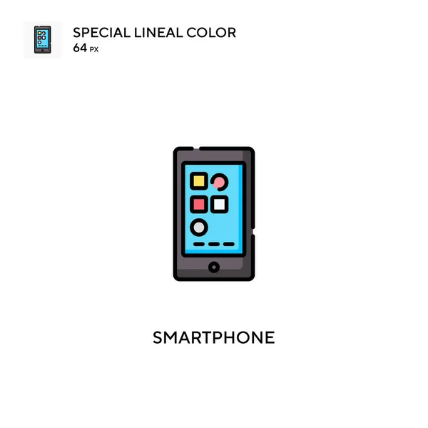 Smartphone Icono Especial Vector Color Lineal Iconos Teléfonos Inteligentes Para — Archivo Imágenes Vectoriales