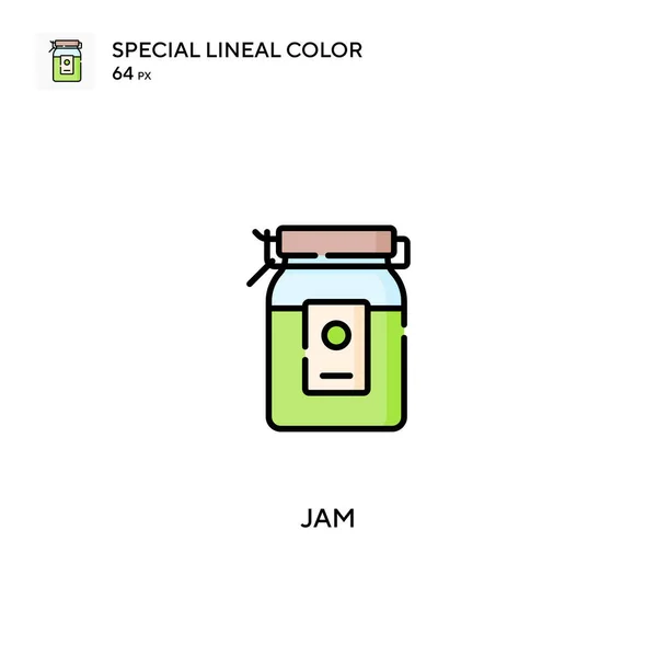 Jam Special Lineal Color Vector Icon 비즈니스 프로젝트용 Jam 아이콘 — 스톡 벡터