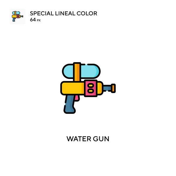 Pistolet Wodny Specjalna Liniowa Ikona Wektora Koloru Ikony Pistoletów Wodnych — Wektor stockowy