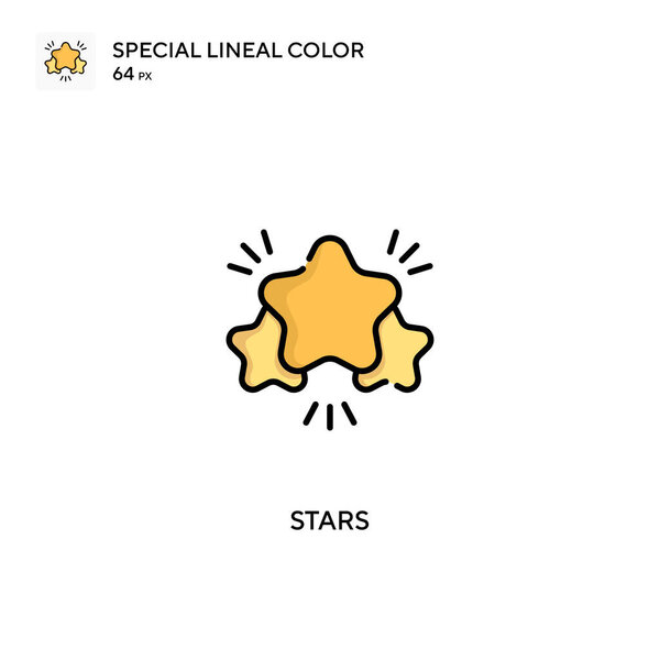 Stars Special lineal color vector icon. Stars icons for your business project