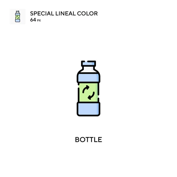 Пляшка Спеціальної Лінійного Кольору Вектор Значок Іконки Пляшок Вашого Бізнес — стоковий вектор