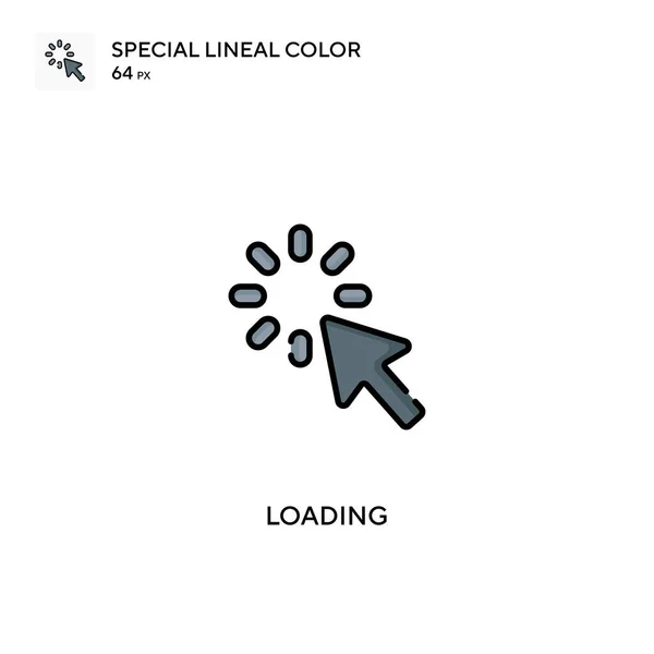 Loading Special Lineal Color Vector Icon Loading Icons Your Business — Stock Vector