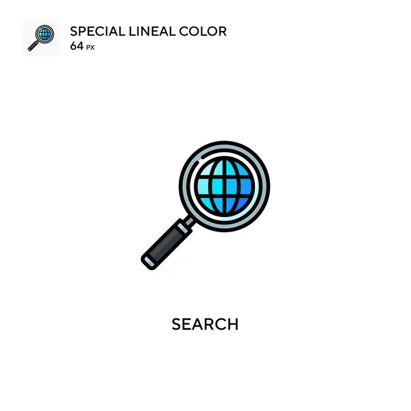 Suche Nach Einem Speziellen Linearen Farbvektorsymbol Suche Nach Symbolen Für — Stockvektor