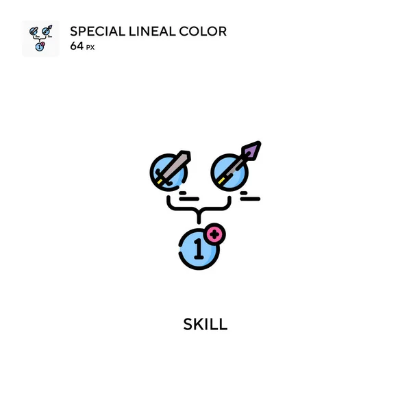 Skill Spezielles Lineares Farbvektorsymbol Kompetenzsymbole Für Ihr Geschäftsprojekt — Stockvektor