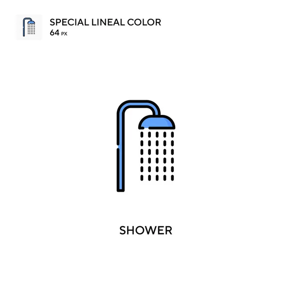 Shower Special Lineal Color Vector Icon Shower Icons Your Business — Stock Vector