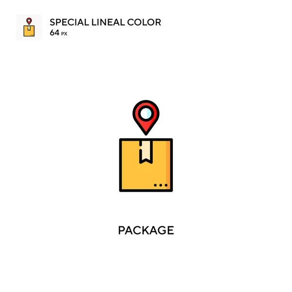 Package Special Lineal Color Vector Icon Package Icons Your Business — Stock Vector