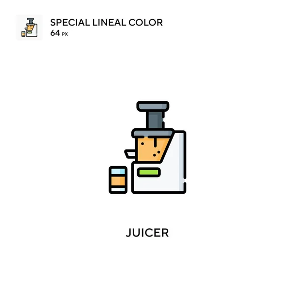 Juicer Special Lineal Color Vector Icon 비즈니스 프로젝트를 아이콘 — 스톡 벡터