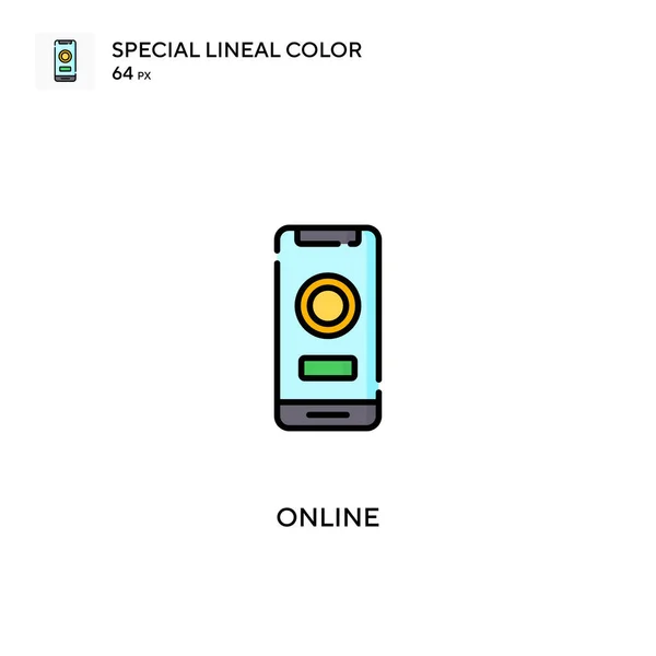 Icono Vector Color Lineal Especial Línea Iconos Línea Para Proyecto — Archivo Imágenes Vectoriales