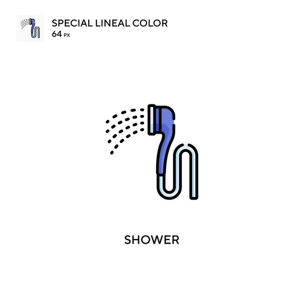 Shower Special Lineal Color Vector Icon Shower Icons Your Business — Stock Vector