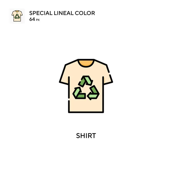 Shirt Speciale Lineal Kleur Vector Icoon Shirt Iconen Voor Business — Stockvector