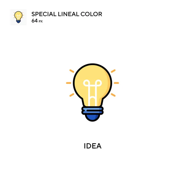 Idea Icono Especial Vector Color Lineal Iconos Ideas Para Proyecto — Vector de stock