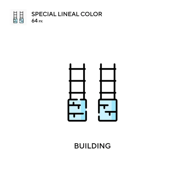 Construcción Especial Icono Vector Color Lineal Construcción Iconos Para Proyecto — Vector de stock