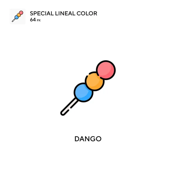 Dango Különleges Lineáris Színvektor Ikon Dango Ikonok Üzleti Projektjéhez — Stock Vector