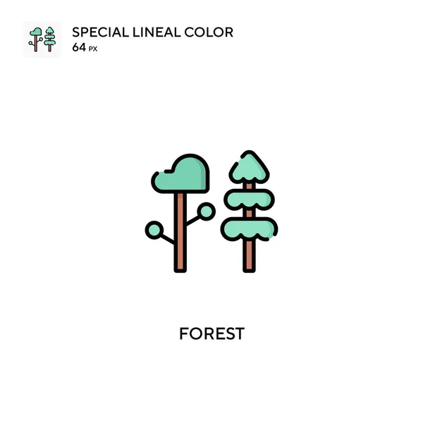 Forest Special lineal color vector icon. Forest icons for your business project