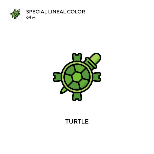 Tortuga Especial Icono Vector Color Lineal Iconos Tortuga Para Proyecto — Archivo Imágenes Vectoriales