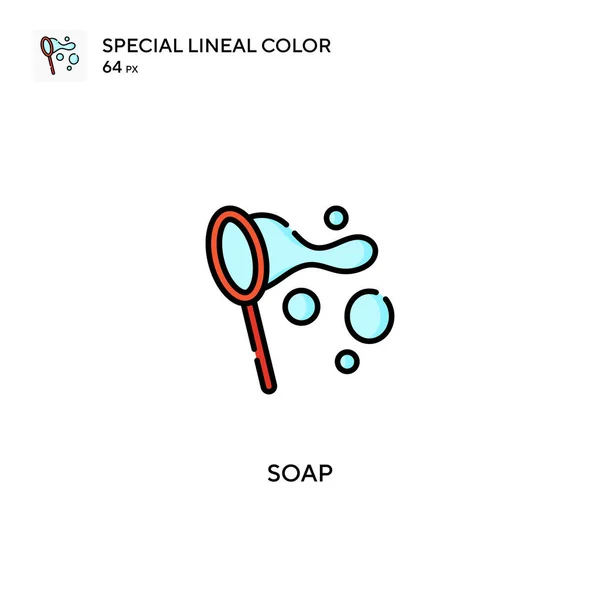 Soap Special Lineal Color Vector Icon Soap Icons Your Business — Stock Vector