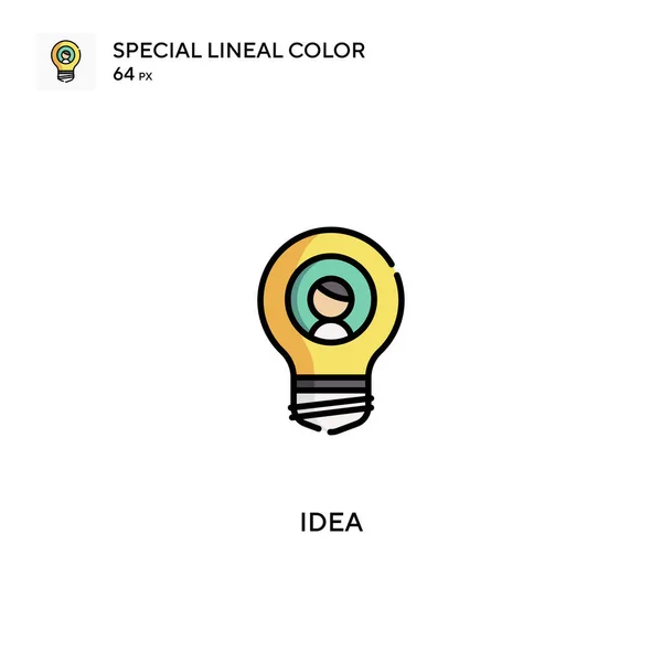 Idea Icono Especial Vector Color Lineal Iconos Ideas Para Proyecto — Vector de stock